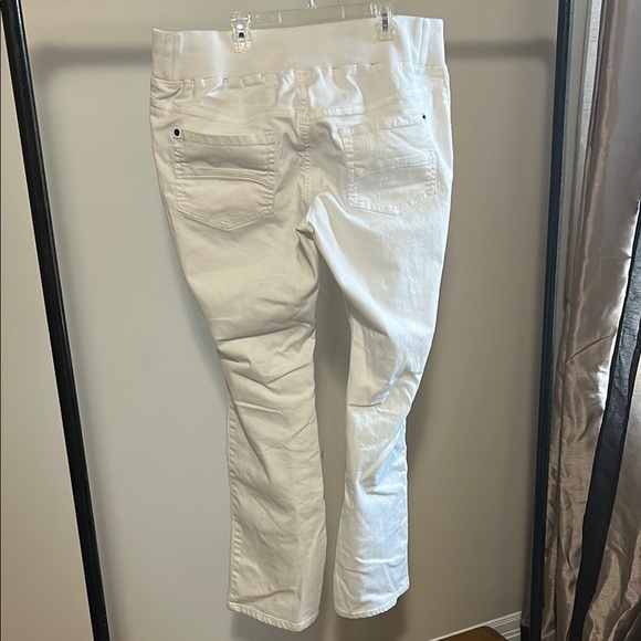 Liz Lange White Maternity Jeans from target, Women's Size 16 - Picture 6 of 8